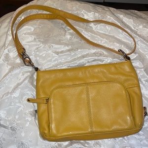 Mustard Yellow Cross Body Tignanello Bag